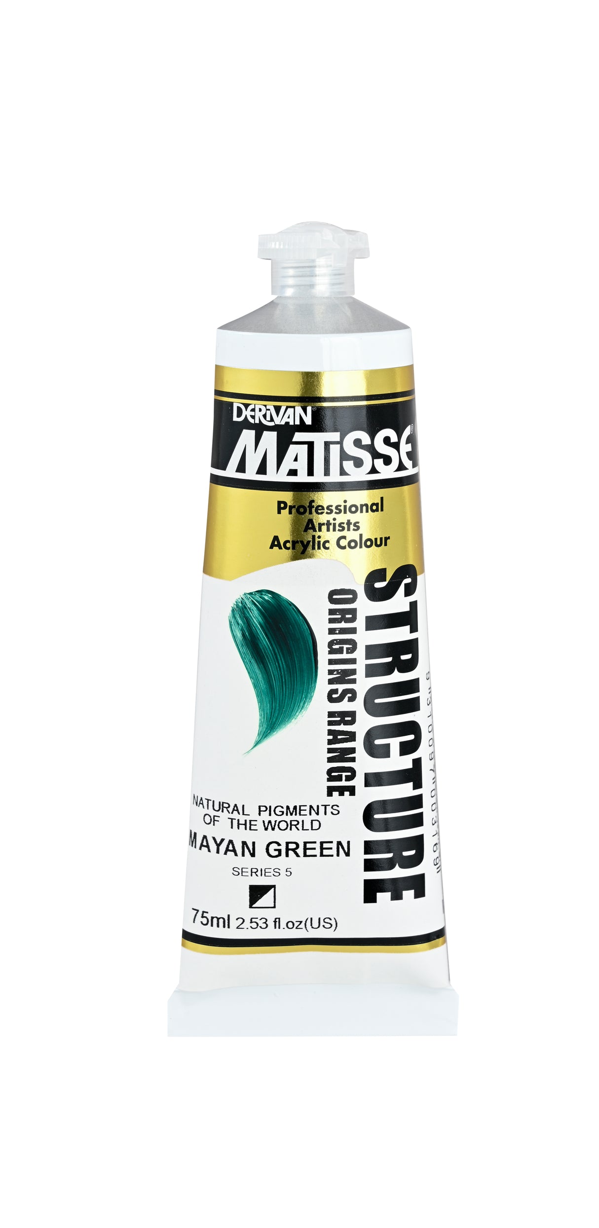 Matisse Structure Acrylic Paint 75ml Tube - Color - MAYAN GREEN SERIES 5