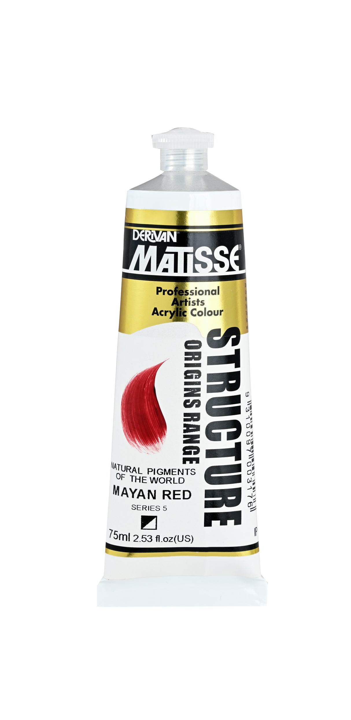 Matisse Structure Acrylic Paint 75ml Tube - Color - MAYAN RED SERIES 5