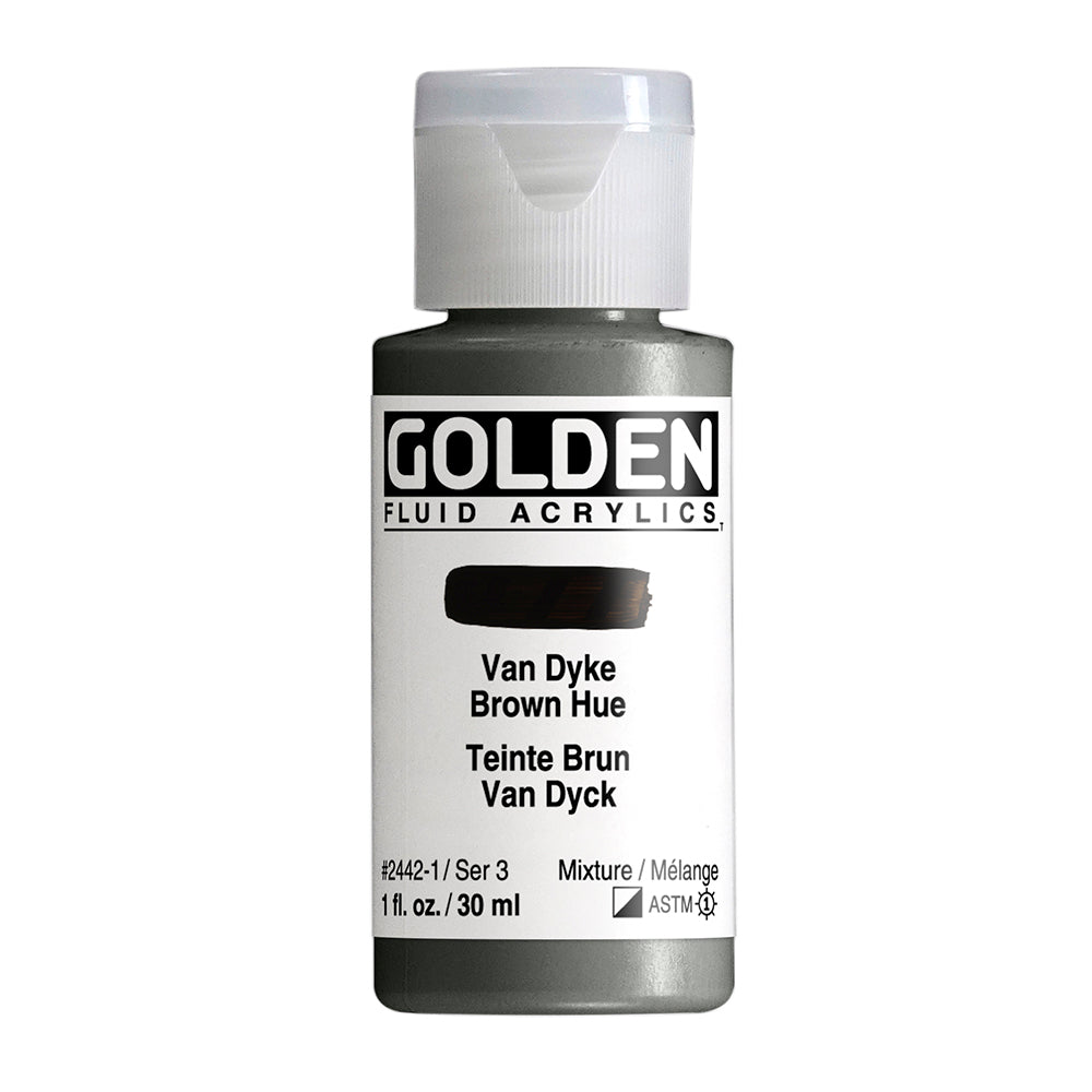 Golden Fluid Acrylic Paint 30ml Bottles