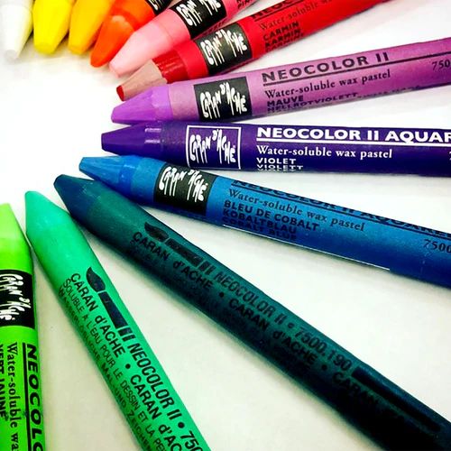 Caran d'Ache Neocolor II Water-Soluble Wax Pastels