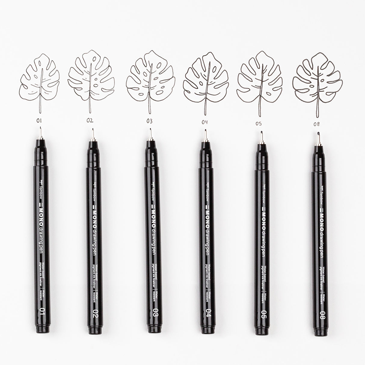 Tombow MONO Fineliner Drawing Pens