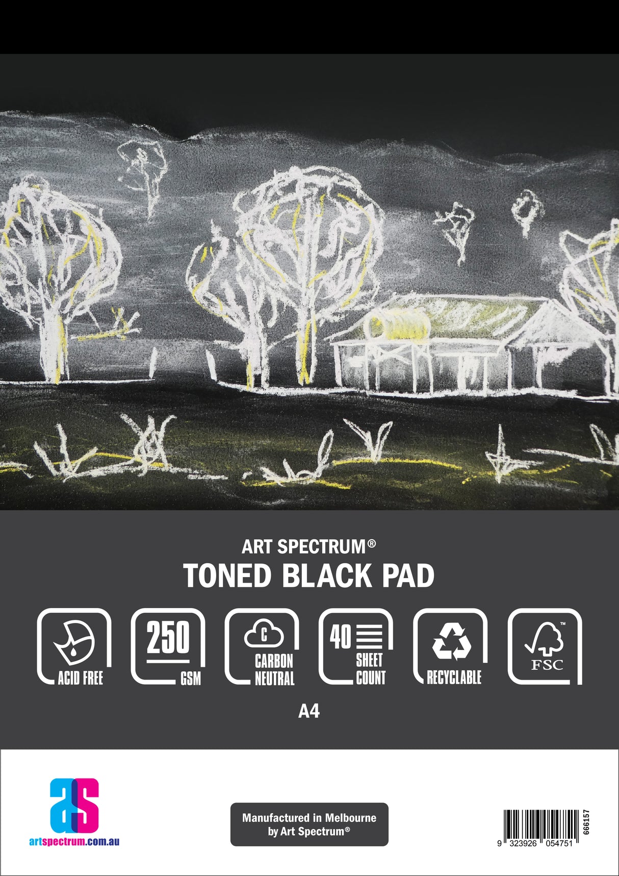 Art Spectrum Toned Black Pads