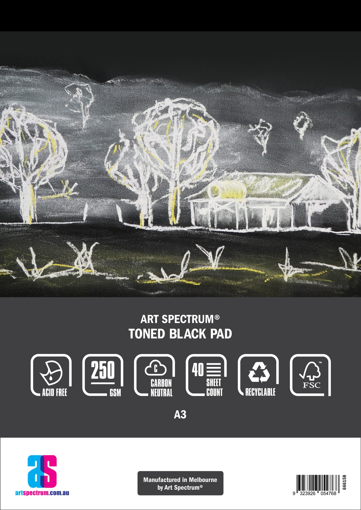 Art Spectrum Toned Black Pads