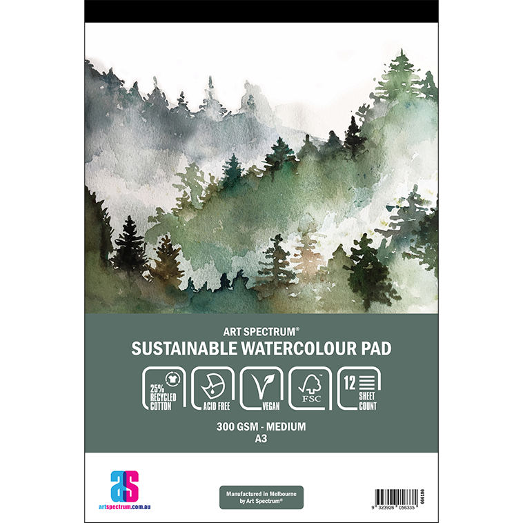 Art Spectrum Sustainable Watercolour Pad 300gsm Cold Press 25% Cotton