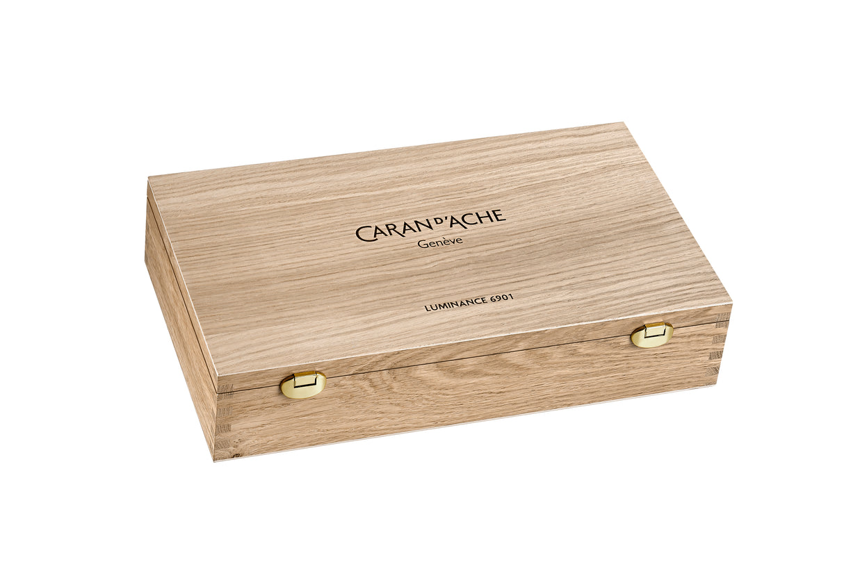 Caran d'Ache Luminance Wooden Box Set of  100+ Pencils (6901-900)