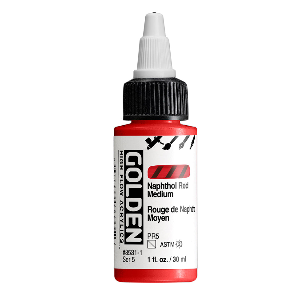Golden High Flow Acrylic Paint 30ml Bottles