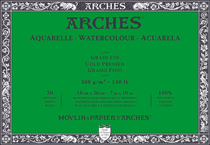 Arches 100% Cotton Watercolour Blocks