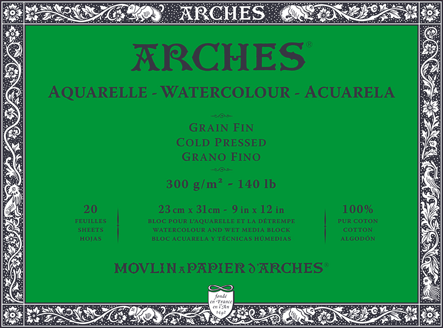 Arches 100% Cotton Watercolour Blocks