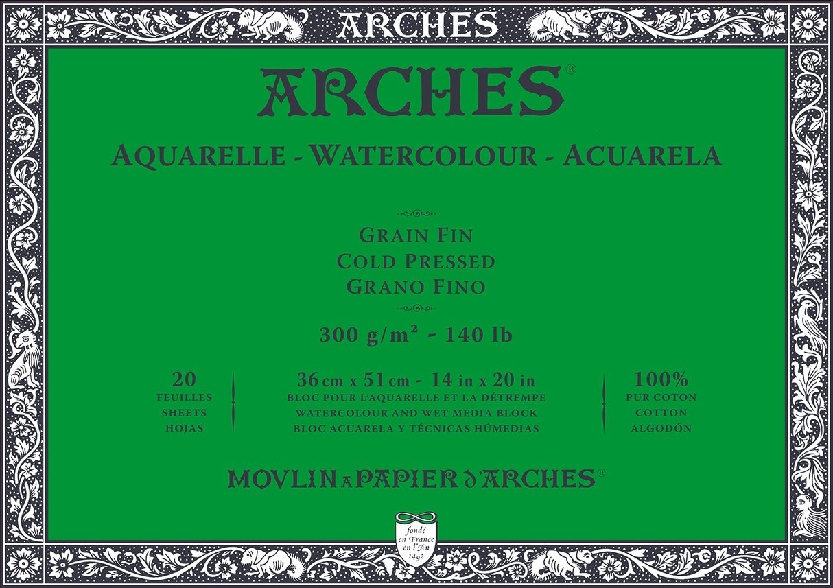 Arches 100% Cotton Watercolour Blocks