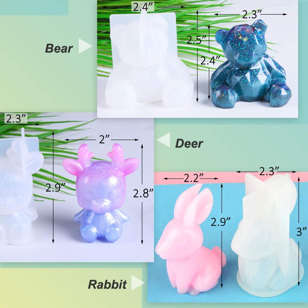 MAD Animal Resin Molds 7pcs #046