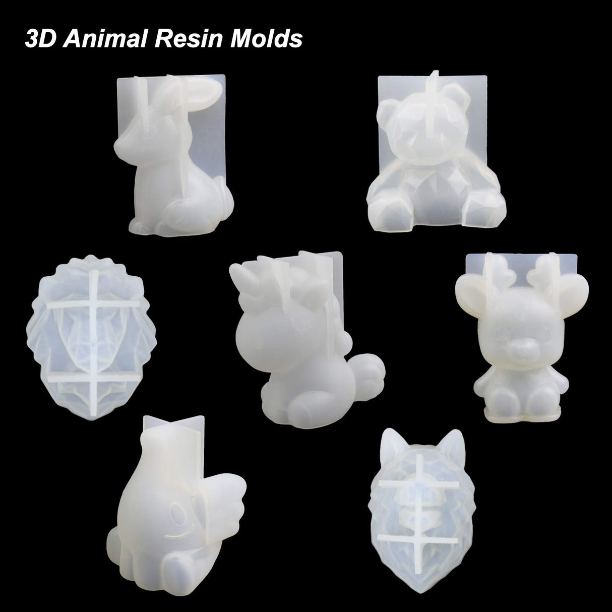 MAD Animal Resin Molds 7pcs #046