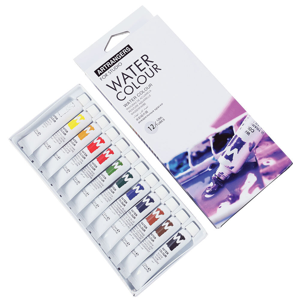 Art Ranger Watercolour Set of 12 x 12ml Tubes