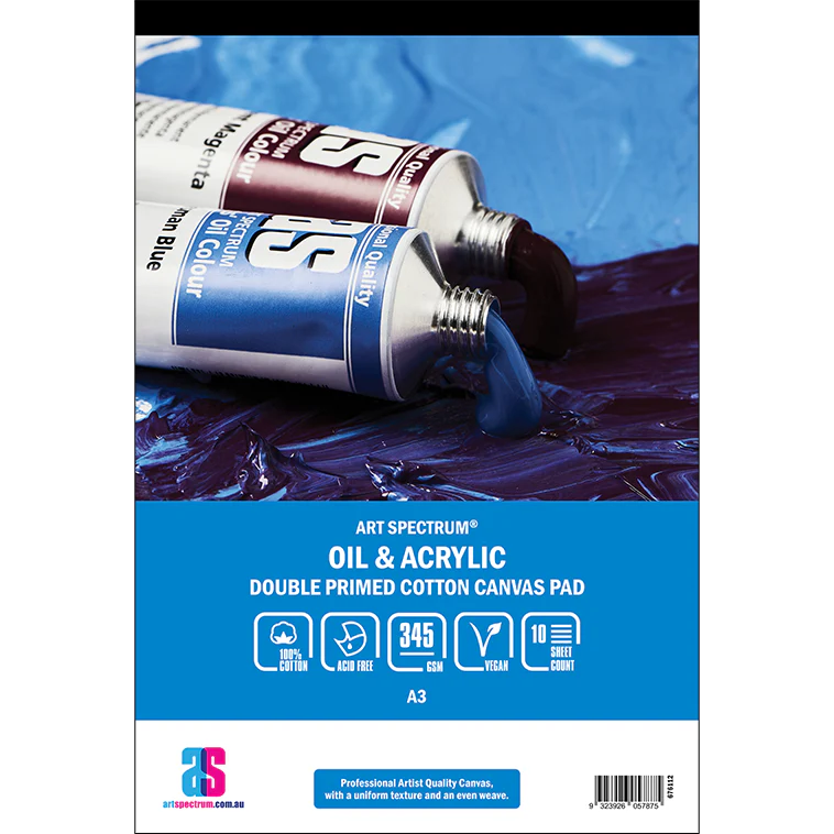 Art Spectrum Double Primed Cotton Canvas 345gsm Pads