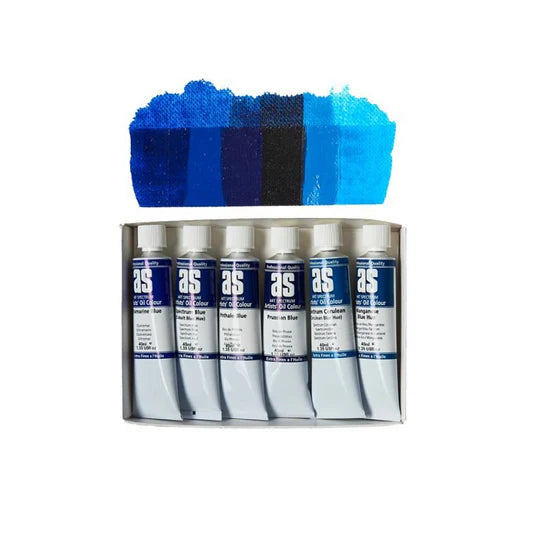 Art Spectrum Artists' Oil Set of 6 x 40ml - Blues