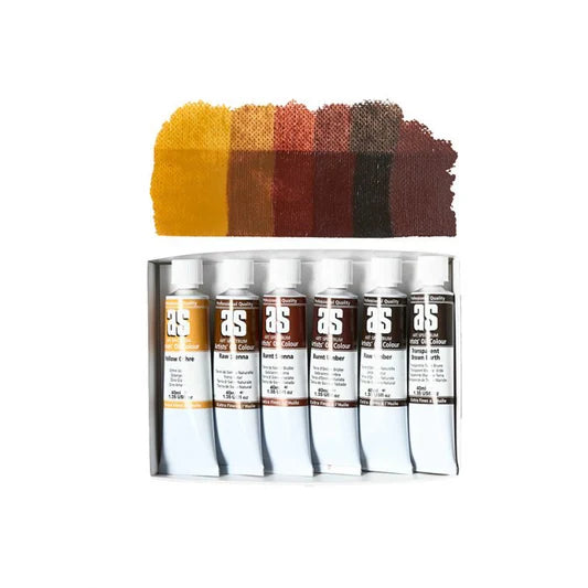 Art Spectrum Artists' Oil Set of 6 x 40ml - Earths