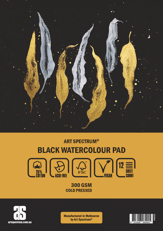 Art Spectrum Black Watercolour 300gsm Pad