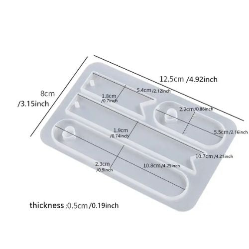 MAD Basic Bookmark Resin Molds #163