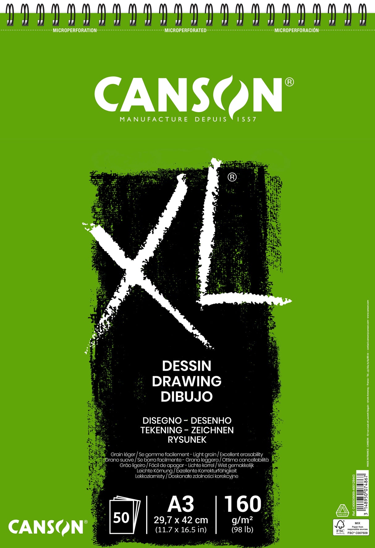 Canson XL® Drawing Dessin 160gsm