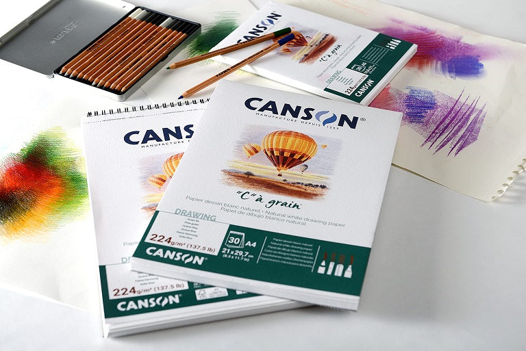 Canson Drawing Pads "C" à grain 224gsm