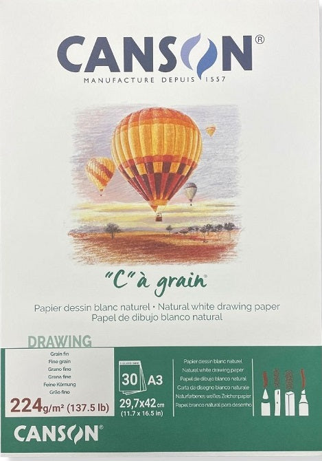 Canson Drawing Pads "C" à grain 224gsm