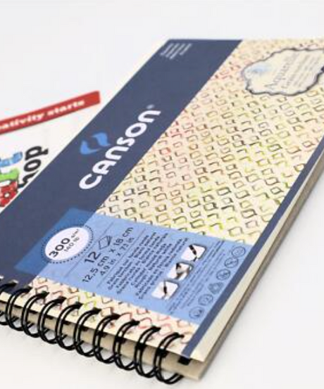 Canson Watercolour Spiral Pad 300gsm 12 Sheets