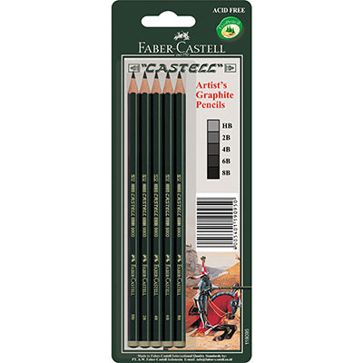 Faber-Castell 9000 Graphite Assorted Set 5pc