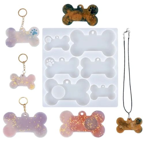 MAD Dog Bone Tag Molds #165