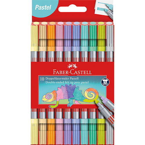 Double-ended Felt Tip Pen Pastel Set of 10