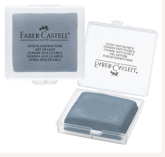 Faber-Castell Kneadable Eraser Grey in Plastic Case