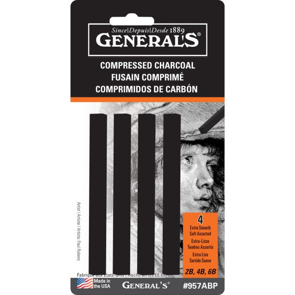 General's Compressed Charcoal Sticks