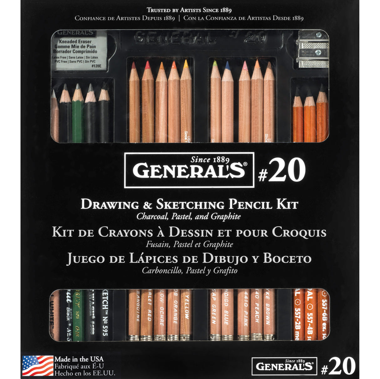 Generals Drawing & Sketching Kit 22pce