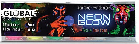 Global Face & Body Paint 5 Colour Sets
