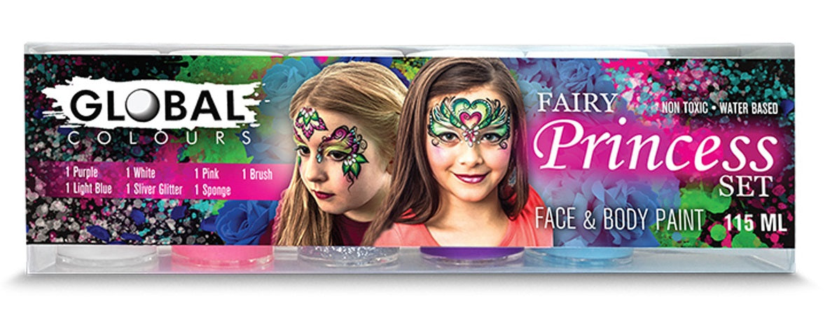 Global Face & Body Paint 5 Colour Sets