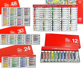 Holbein Artist Watercolour Set of 12 x 5ml Tubes W401