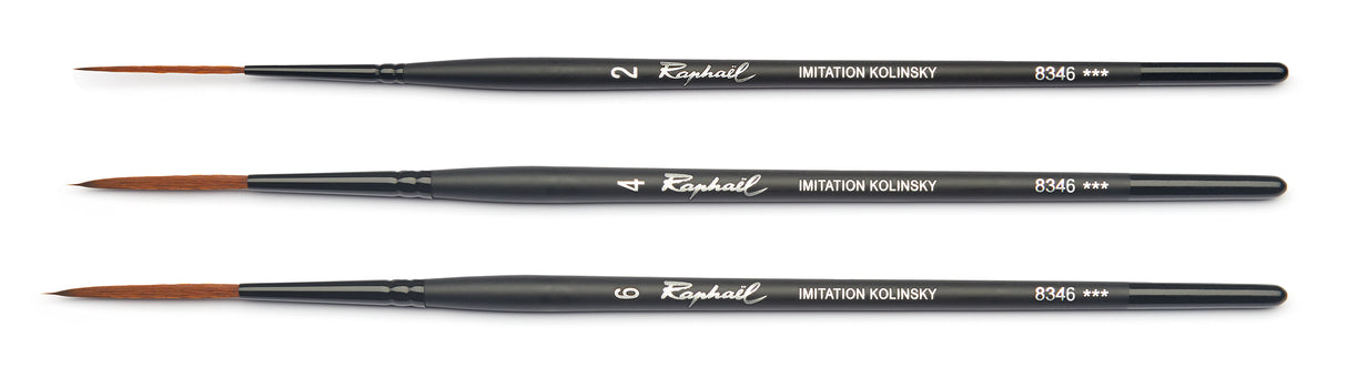 Raphael Stradivarius Synthetic Kolinsky Brushes - 8346 Liner/Rigger