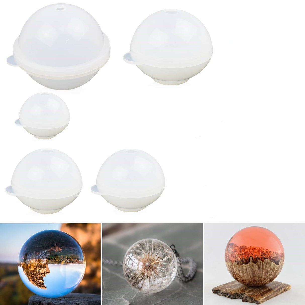 MAD Sphere Resin Mold 5PCS #047