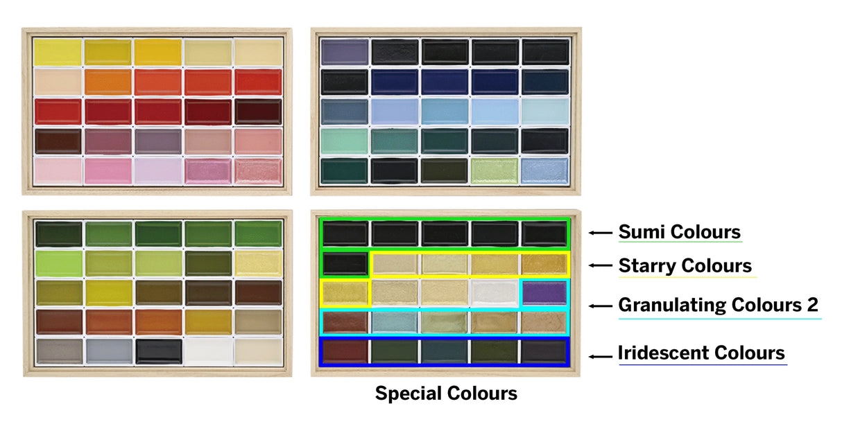 Kuretake Gansai Tambi 100 Pan Watercolour Anniversary Set 4