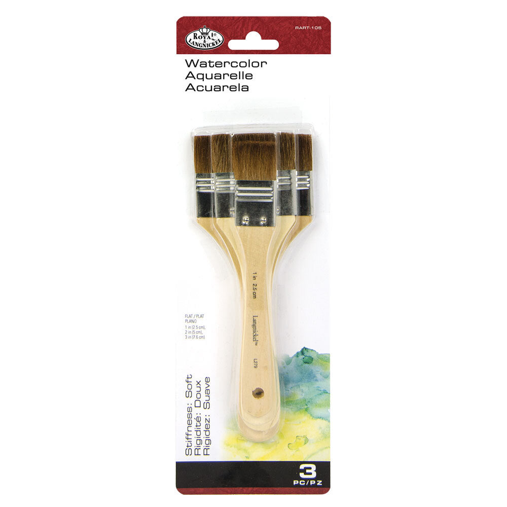 Large Camel Hair Watercolour Brush Set