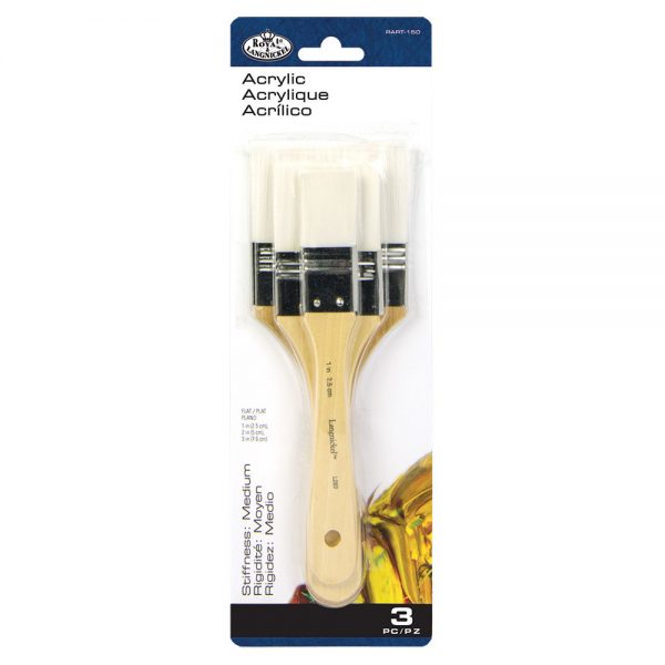 Large White Taklon Brush Set