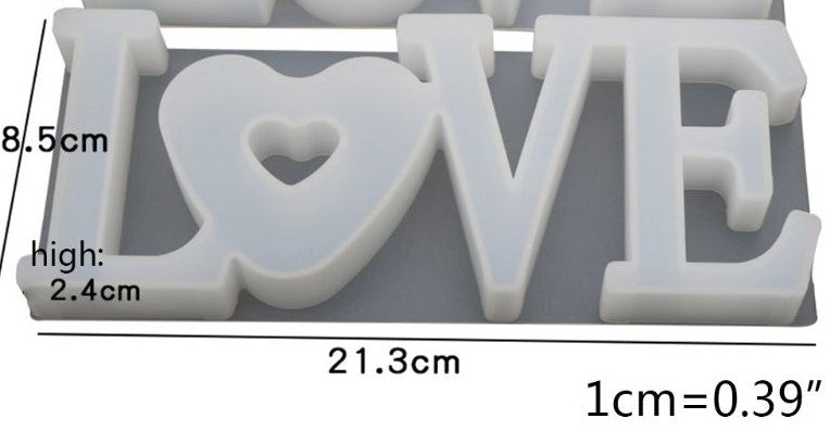 MAD Love Sign Mold #038