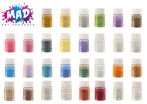 MAD Metallic & Mica Pigments 30gms