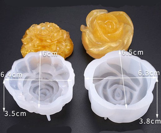 MAD Rose Resin Mould 2pcs #078