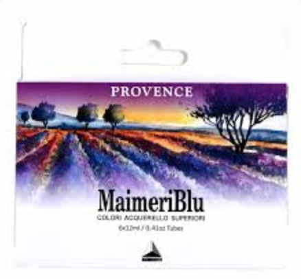 MaimeriBlu Watercolour Set  OF 6 x 12 ml Tubes  PROVENCE