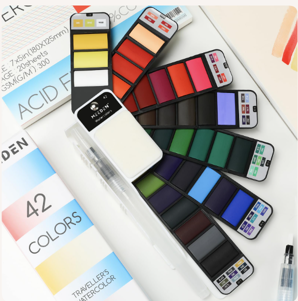 Meeden Travellers 42 Color Watercolour Set