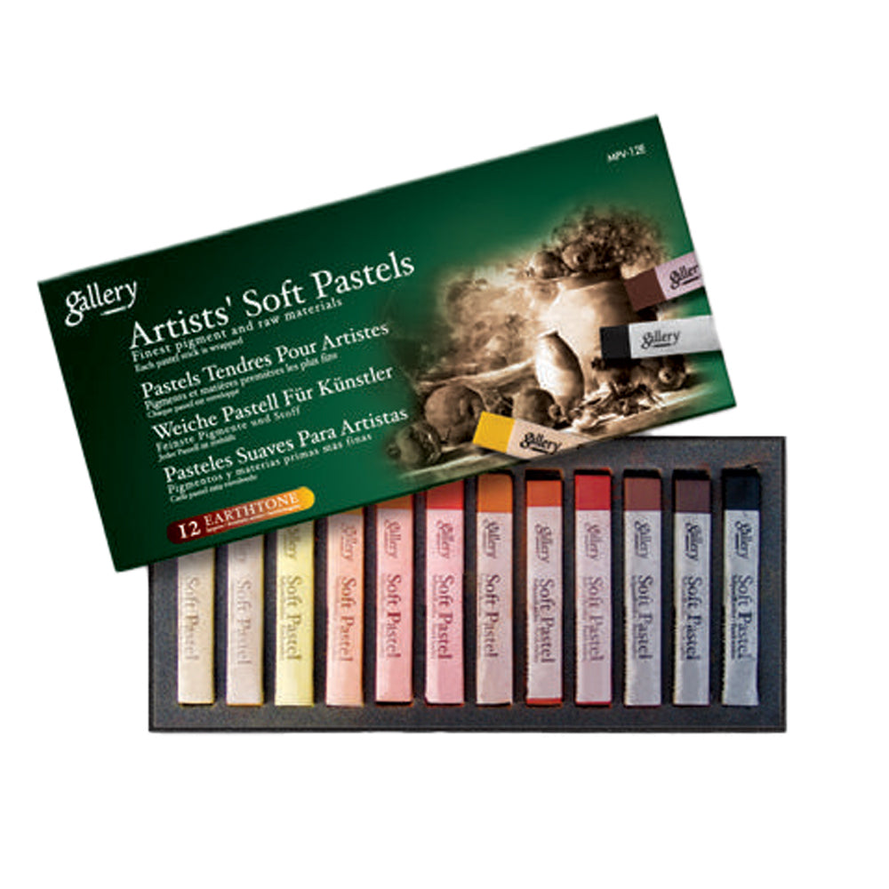 Mungyo Gallery Artist' Soft Pastels Set 12 Earth