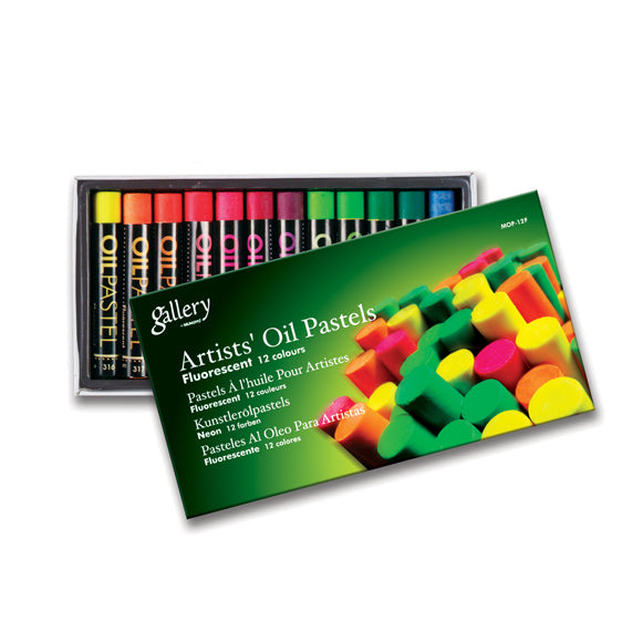 Mungyo Gallery Artist' Oil Pastels Set 12 Fluorescent