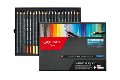 Caran d'Ache Museum Aquarelle Set of 20 - Marine