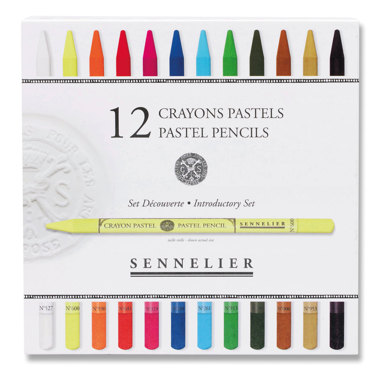 Sennelier Pastel Pencil Set 12 Introductory + 12 Empty Slots