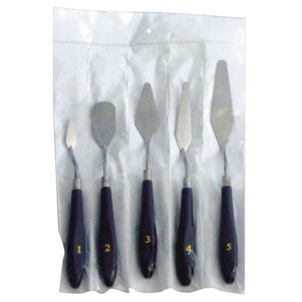 Palette knife set of 5 stainless steel