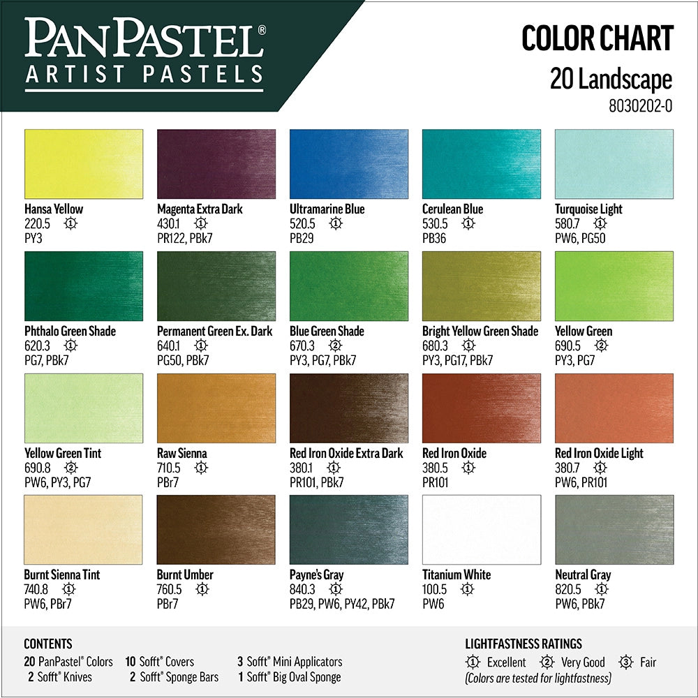 PanPastel 20 Colour Set – Landscape Paysage